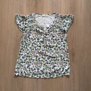 Loft Flutter Sleeve Top